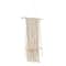 White Cotton Handmade Macrame 1 Shelf Wall Shelf 25" x 6" x 55"